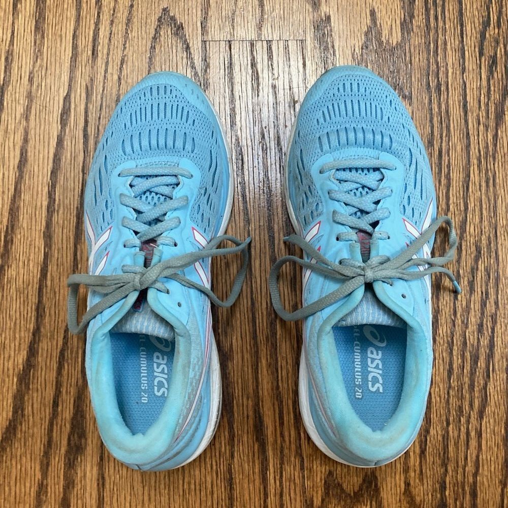 Blue Asics Gel-Cumulus 19 Running Shoes, Size 7